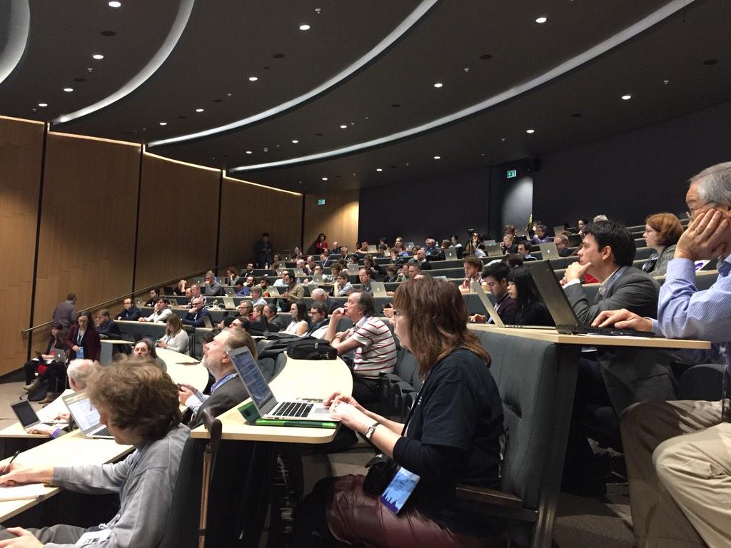 pgroth's tweet image. The MacBook dominance at #force2015