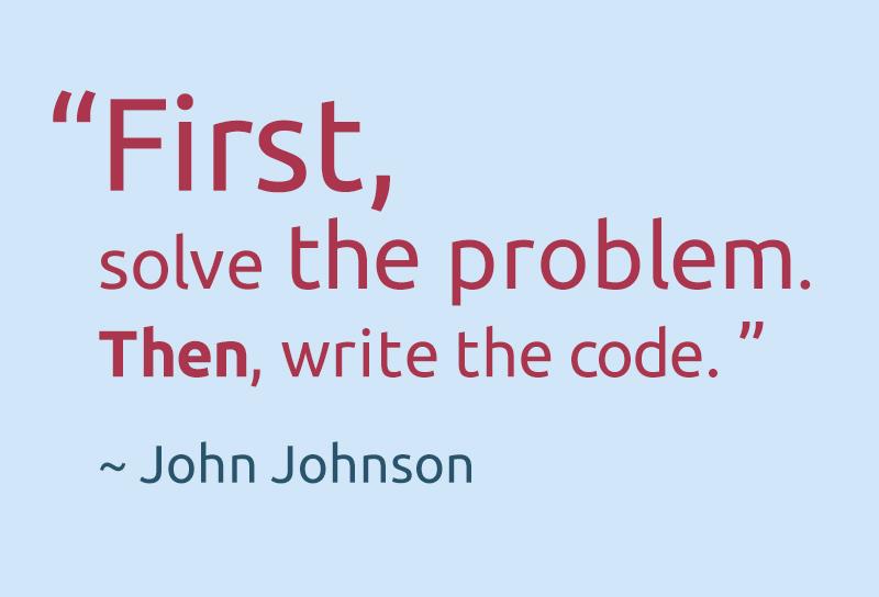 Ridgehead's tweet image. Before diving into the work, a good question to ask would be: what are you trying to solve? #codingquestions