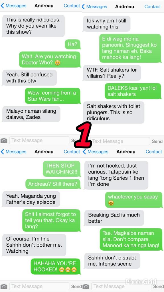 lengsungit's tweet photo. #AZtexts 4: Zade made Andreau watch Doctor Who.. and someone got jealous ππ #TSIB
(filler between Chs 33&34) http://t.co/CKJ9N5DBus