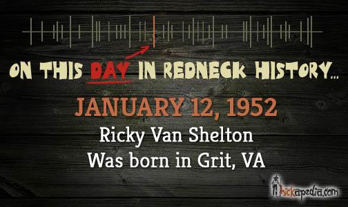 Happy birthday to Ricky Van Shelton!  