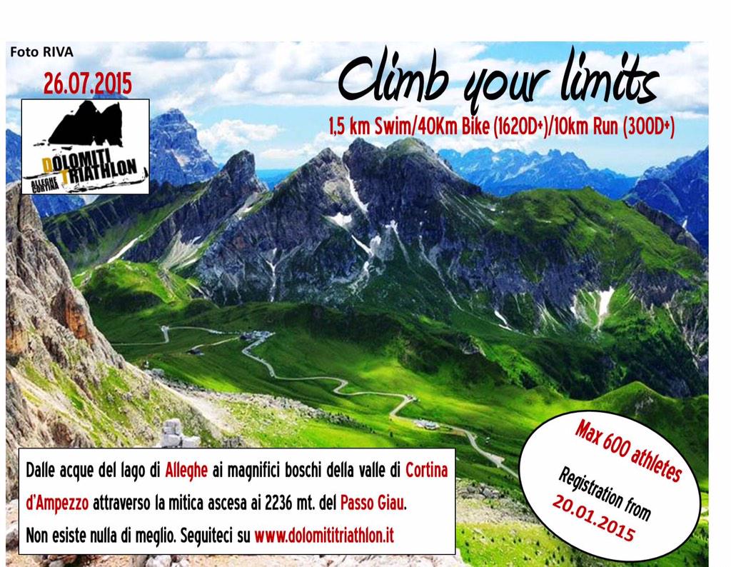 47ADTriathlon's tweet photo. Climb your limits http://t.co/oxioFDWnzq