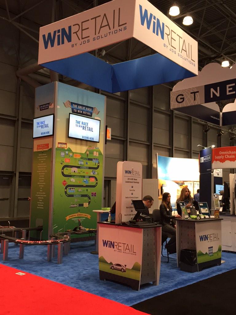Day 2 of #NRF2015 and the race to #WinRetail is on! Swing by our booth, #4435, to learn more #nrf15 #NRFBIGShow #JDS