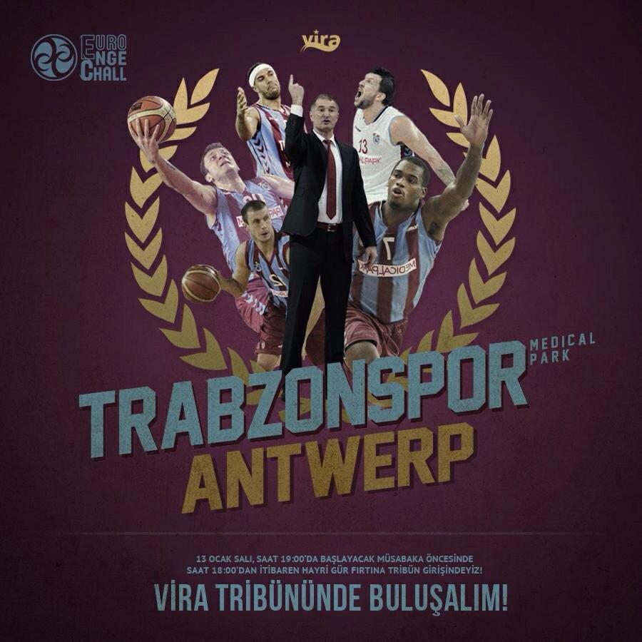 #HaydeViraAntwerpMaçına Basketbol takımını yalnız bırakma! 18:00'dan itibaren salon önündeyiz.
