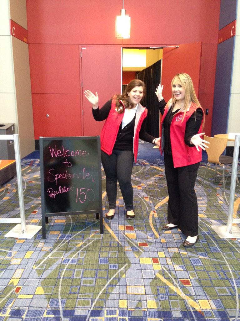 JamieMednansky's tweet photo. The mayor and deputy mayor want to remind our speaker to "Bring It On Down to Speakerville" and check in! #pcmacl http://t.co/9FUAm7BTKy