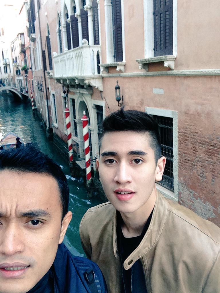 VBramastaUpdate's tweet photo. Monday Venice @BramastaVerrell &amp; @AldyKinhkha 🌞 http://t.co/ir1q7Y2LCl