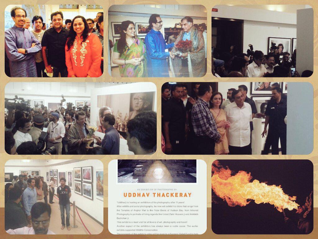 Finalday @RNTata2000 @DinoMorea9 @SrBachchan #VaishaliSamant #MukeshAmbani all visited UT's photo exhibition.