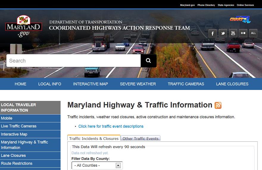 Maryland Chart Traffic