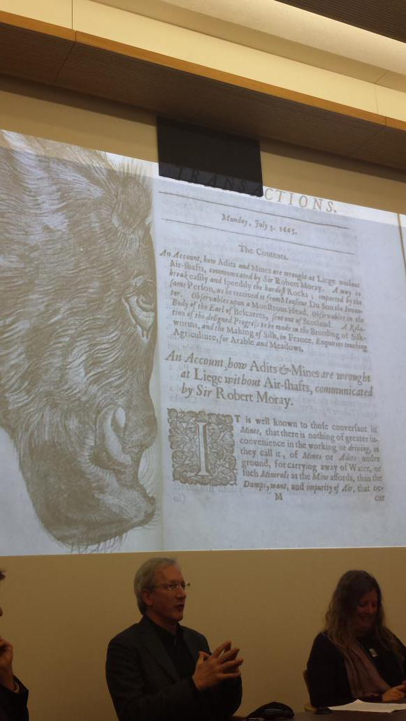stuartbuck1's tweet image. In that 1665 journal, &quot;Observables upon a Monstrous Head.&quot; #Force2015