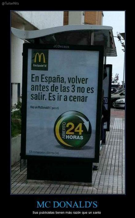 McDonalds y sus verdades como puños...