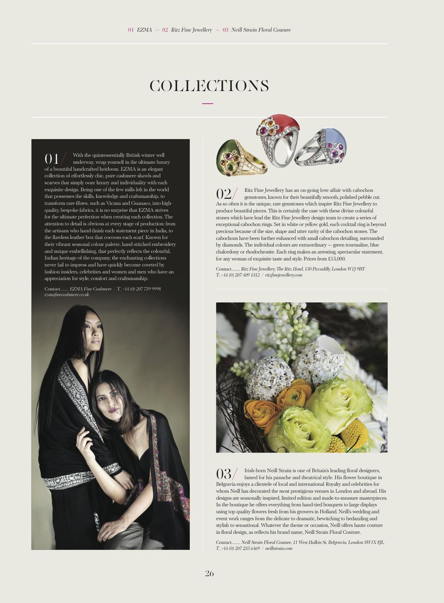 EZMAUK's tweet photo. Have you seen us in this month's issue of The Ritz Magazine? #SPOTTED #Collections #EZMAuk @theritzlondon http://t.co/QYfHwqVF0n