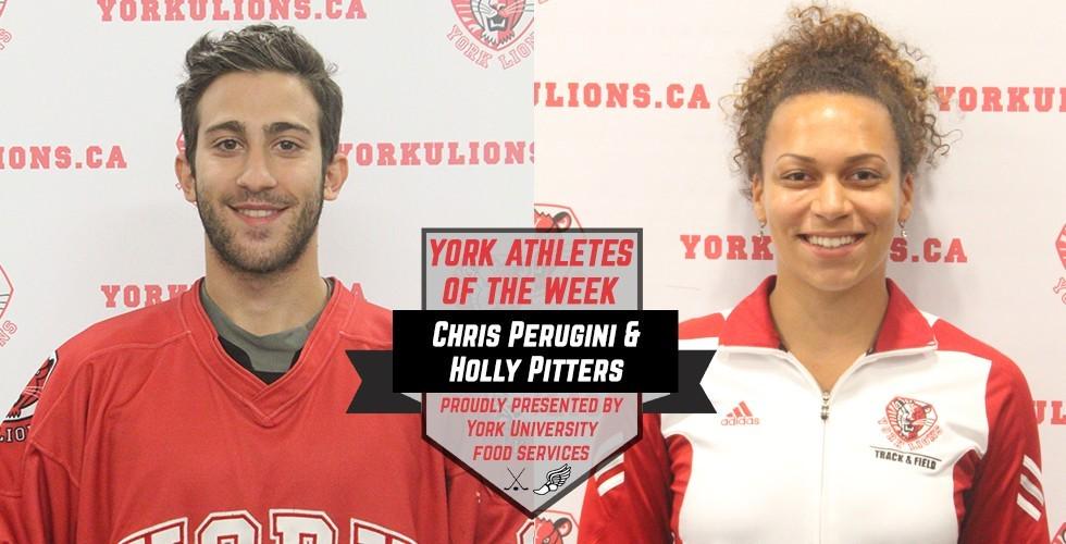 yorkulions's tweet photo. PERUGINI, PITTERS NAMED YORK ATHLETES OF THE WEEK http://t.co/ecsWtOOism  #yorku #lionpride http://t.co/uqNB775nFv