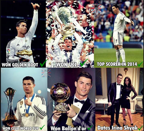 RemarksFootball's tweet photo. Cristiano Ronaldo in 2014 http://t.co/abKKRGlLEk