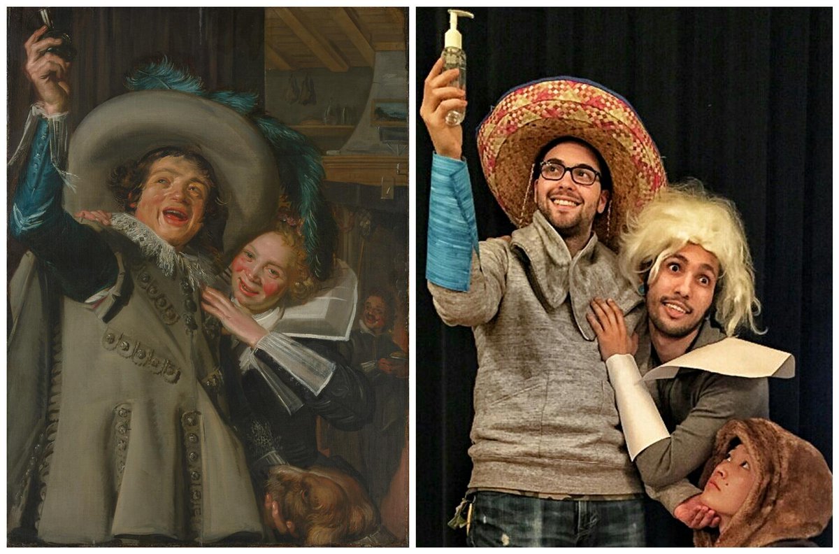 "Young Man and Woman in an Inn (Yonker Ramp and his Sweetheart)" by Frans Hals, 1623 -  instagram.com/foolsdoart