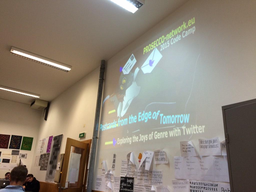 mtrc's tweet photo. Watching Tony Veale (he of @MetaphorMagnet) talk is always so exciting. Such a treat. #codecampcc http://t.co/9K0qUx8RcO