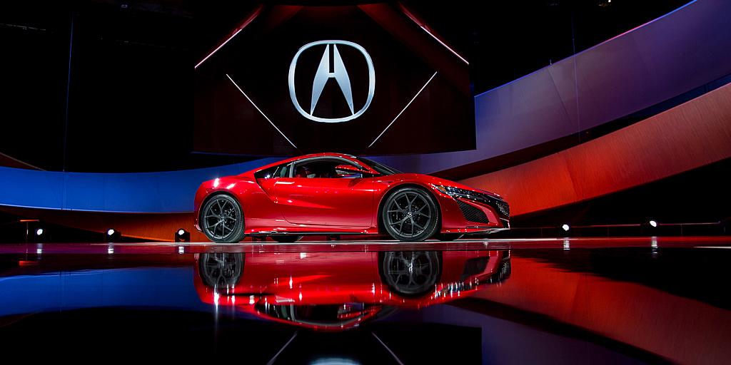 Acura's tweet image. Out of the darkness, out of this world. We present you with the new @Acura #NSX #NAIAS #DetroitAutoShow