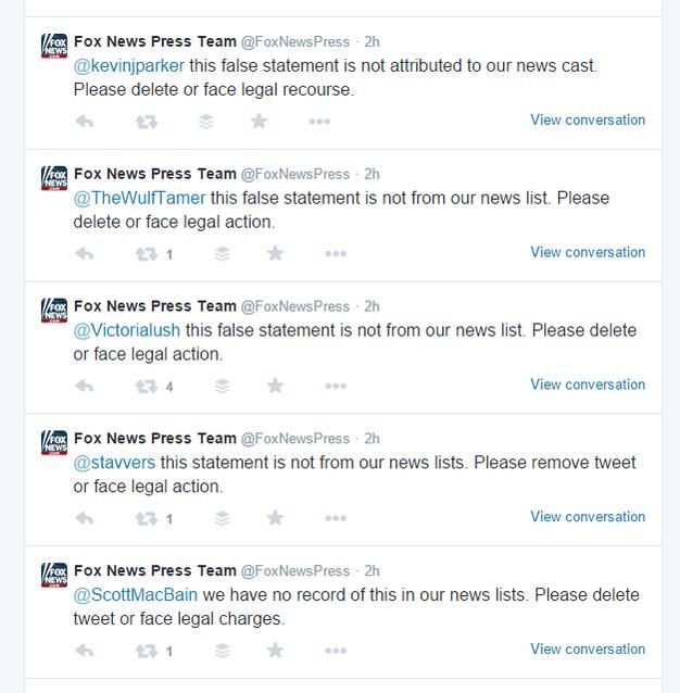 Bipartisanism's tweet image. #FoxNews is threatening us with "legal recourse" if we don't delete funny tweets. Yes! #FoxNewsFacts