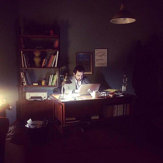 BBEsquire's tweet photo. An amazing afternoon with Gianluca Migliarotti aka @kiddandy1 in the studio. We just watched his latest film, E P... http://t.co/FLVlFoWhai