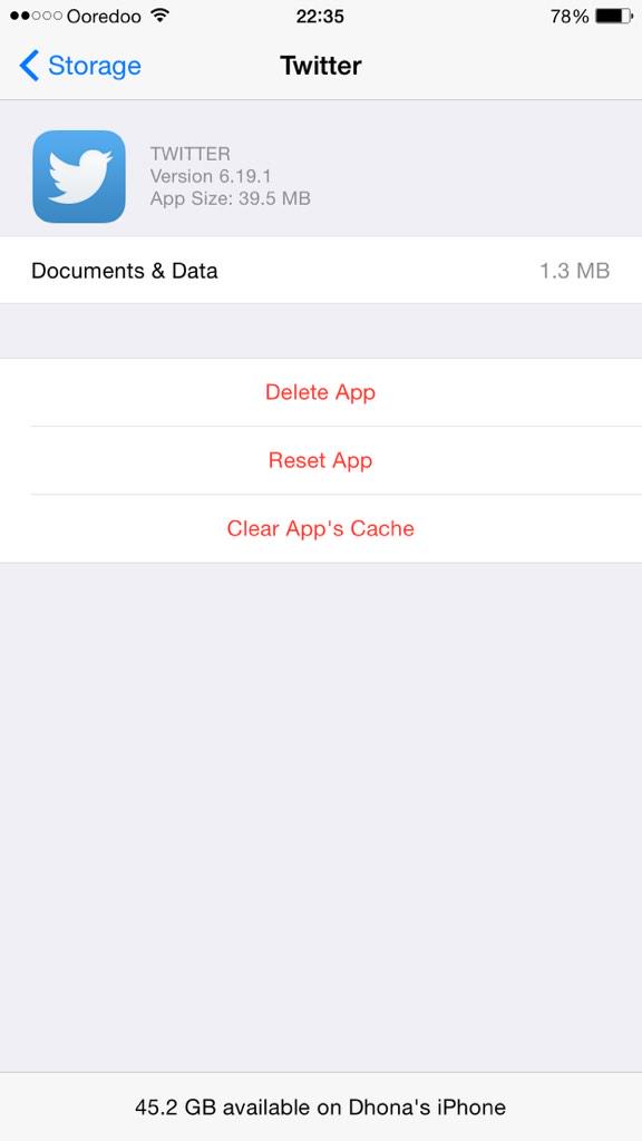 marvfali's tweet image. @rpetrich testing #cachecleaner on iPhone 6+… So far so good. Been waiting for this ever since iOS launched.