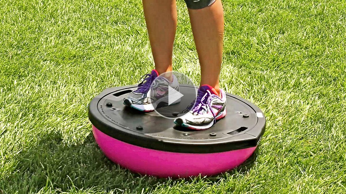 FitnessMagazine's tweet photo. Are you SURE you know how to use a BOSU ball? Watch: http://t.co/p9UVz1aMNg http://t.co/GviGzyXKF3