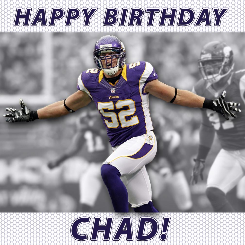 It s LB Chad Greenway s birthday today! Help us wish the 8th-year vet a Happy 32nd with a RT. 