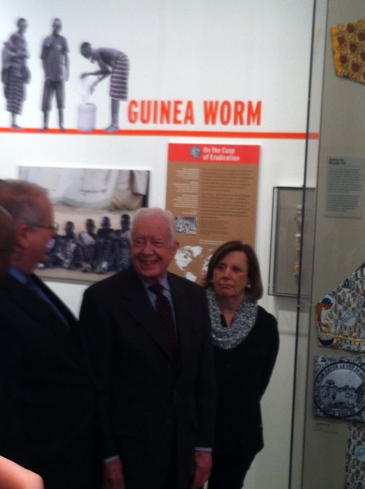 linsheridan's tweet photo. Former President Jimmy Carter speaks at The American Museum of Natural History. #countdown2zero http://t.co/6iXuZghWTV