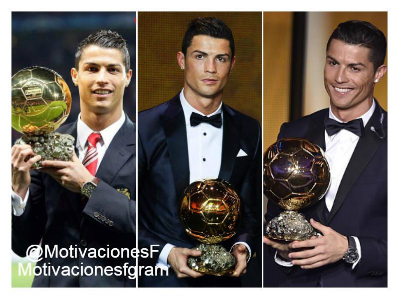 MotivacionesF's tweet photo. 3 Balones de Oro de Cristiano Ronaldo en su carrera ¡LEYENDA! http://t.co/pManZRMWyQ