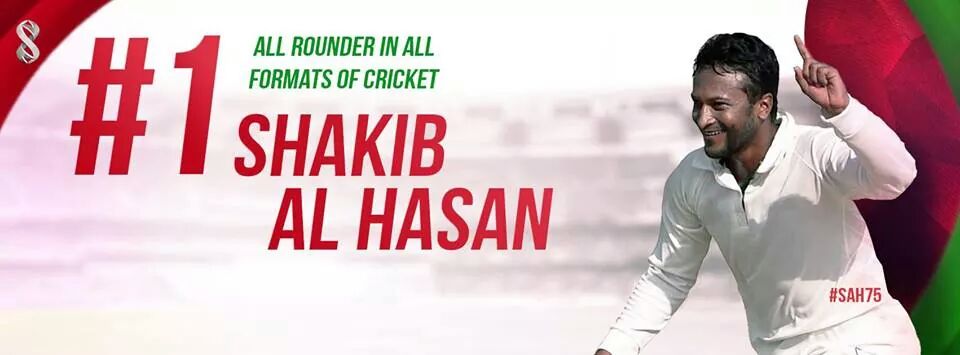 shah_bhr's tweet photo. Shakib is make a history on cricket world in all format number 1 allrounder.
He is only one man who does that.. http://t.co/9gZnXFfHL2