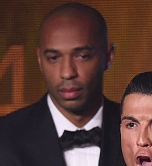 Gunnersc0m's tweet photo. Thierry Henry’s reaction to Cristiano Ronaldo’s celebration... http://t.co/7Mlf48OhZg