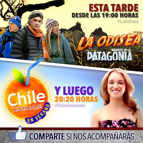 ¡HOY! a las 19 horas acompáñanos por la Patagonia en #LaOdisea :)