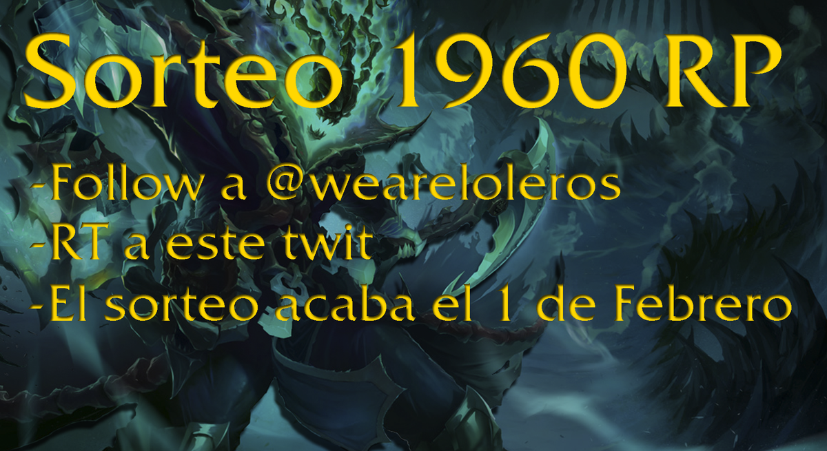 WeAreLoleros's tweet photo. SORTEO DE 1960RP RT + FOLLOW http://t.co/s5GCxY5v1Z