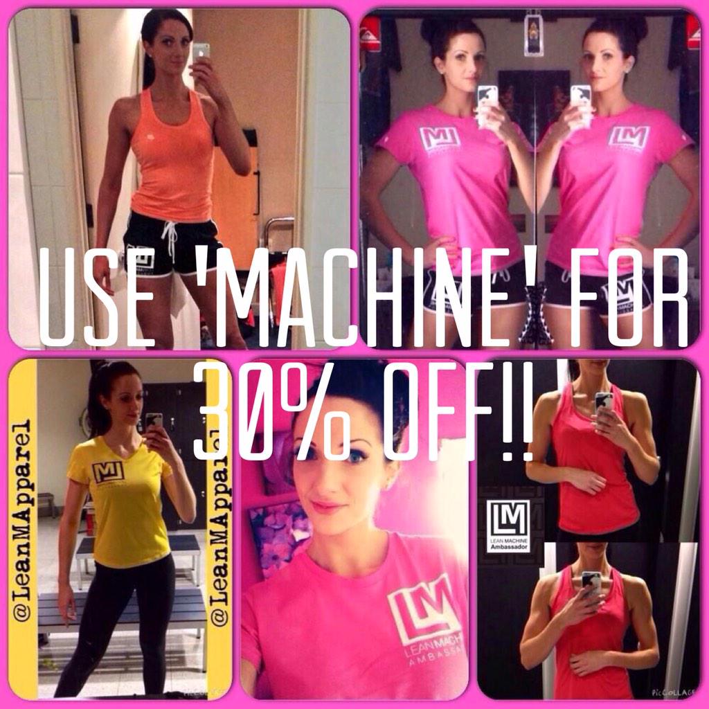 LeanMApparel's tweet image. End of season SALE

Use MACHINE at the checkout for 30% OFF
#LeanMachineArmy #SetTheTrend 👩💀💪
Feat @natty_fitness