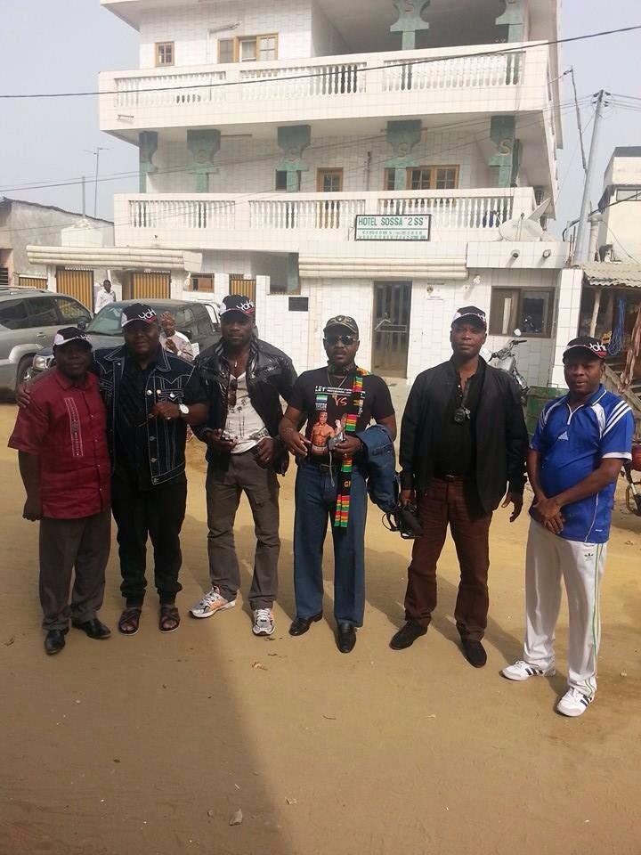 Cotonou Bénin avec Taylor, le coach Innocent, le President Sossa et le reste du staff #championnatduMondeIBU