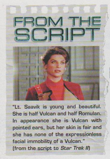 Happy Birthday to Kirstie Alley who played Lt. Saavik in II. [Star Trek Magazine issue Sept/Oct 2010] 