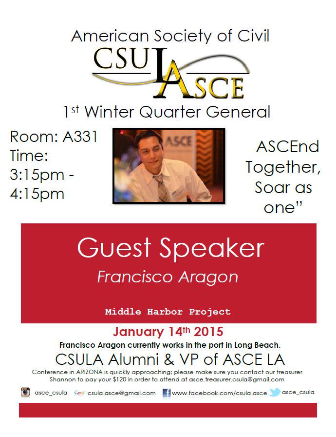 Join us for our first general meeting of the quarter!