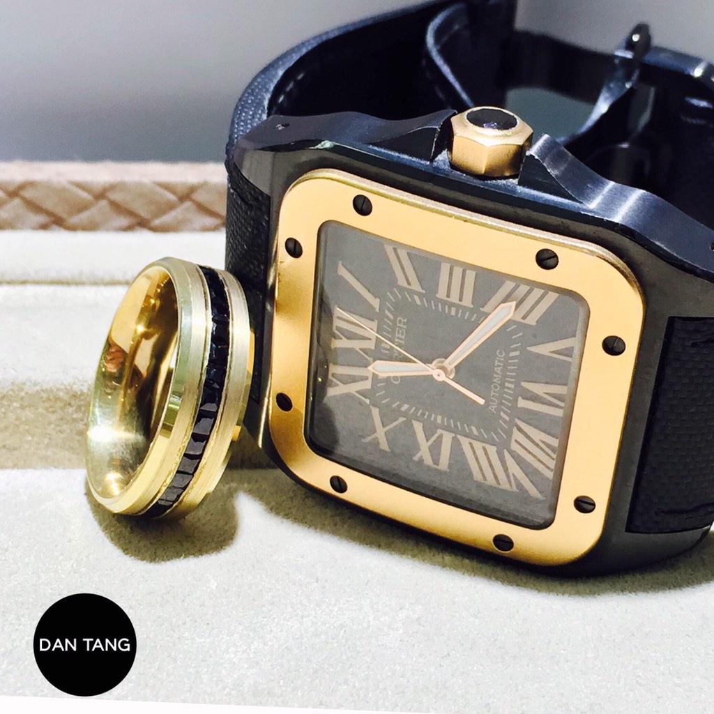 dantangofficial's tweet photo. Our Maxwell Ring x Cartier Santos Watch #Mensfashion #GQBestDressed #watches http://t.co/EKlLFnQ0bE