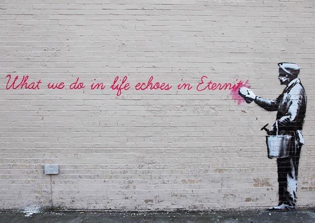 gaiamondini's tweet photo. #banksy http://t.co/GE4PVh3pV4