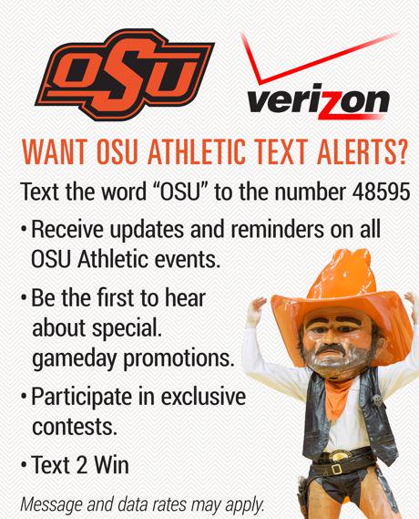 OSUPromos's tweet image. Are you getting OSU text alerts? Text OSU to 48595 to receive information about becoming games, promotions, and more!