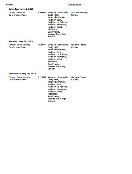 #Tennis season is right around the corner! <a href="/BeloitMemHS/">Beloit Memorial HS</a> Boys 2015 schedule is out! #beloitproud #Beloit