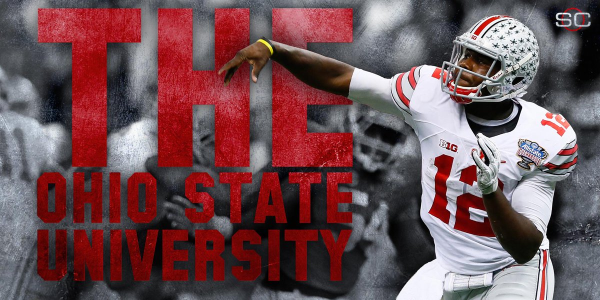 SportsCenter's tweet image. RT if you think Ohio State will win the National Championship. #BuckeyesWin
