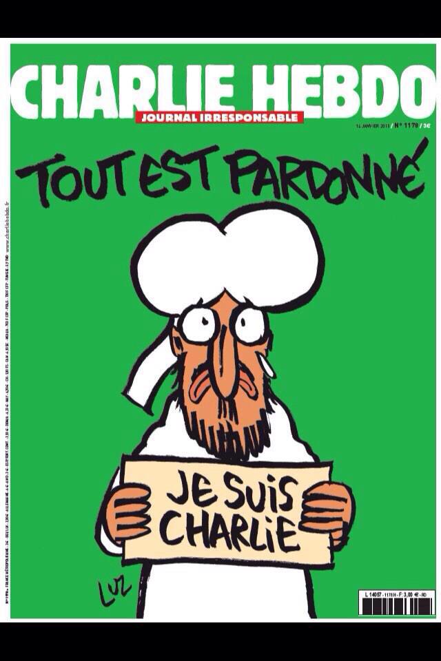 New Charlie Hebdo cover - Muhammad featured