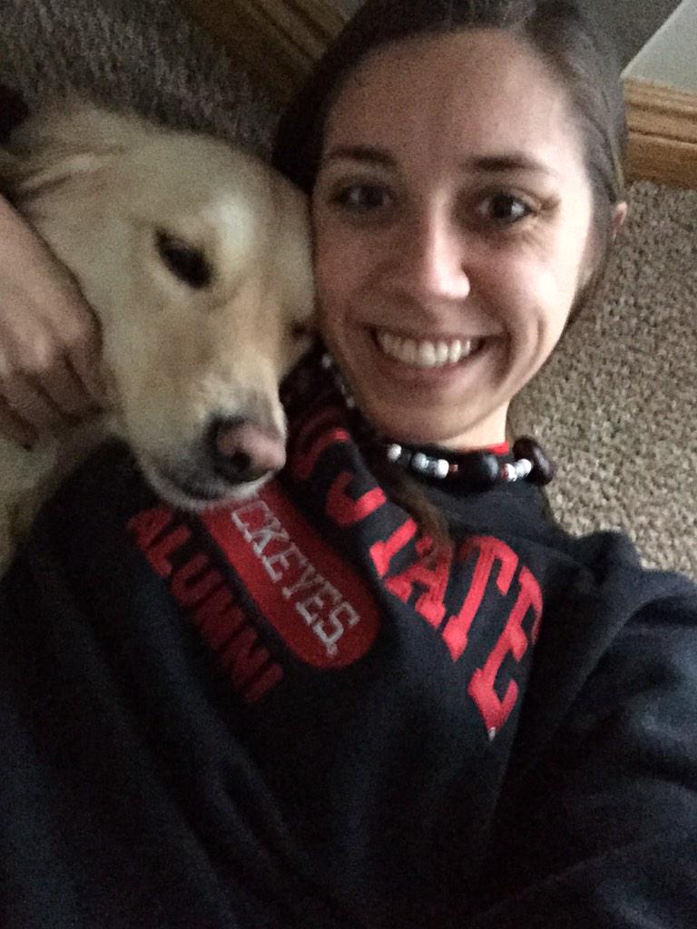 Beal_CF's tweet photo. Bailey says GO BUCKS! #woof #selfie #cfevsgobucks http://t.co/VcNaZ6AwDk