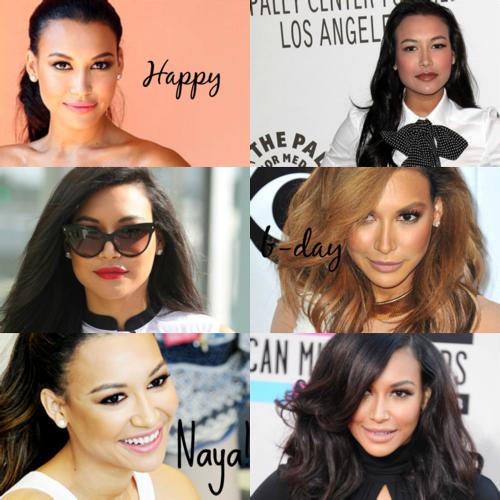 We\ll always love Naya Rivera 
Happy Birthday my little angel sent from heaven above!    