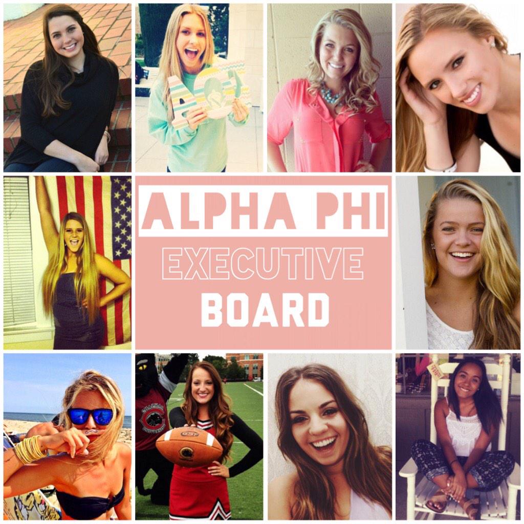 Exec Appreciation Post! We can't wait to see what amazing things you will do in the future! We love you! 💗AOE #aphi