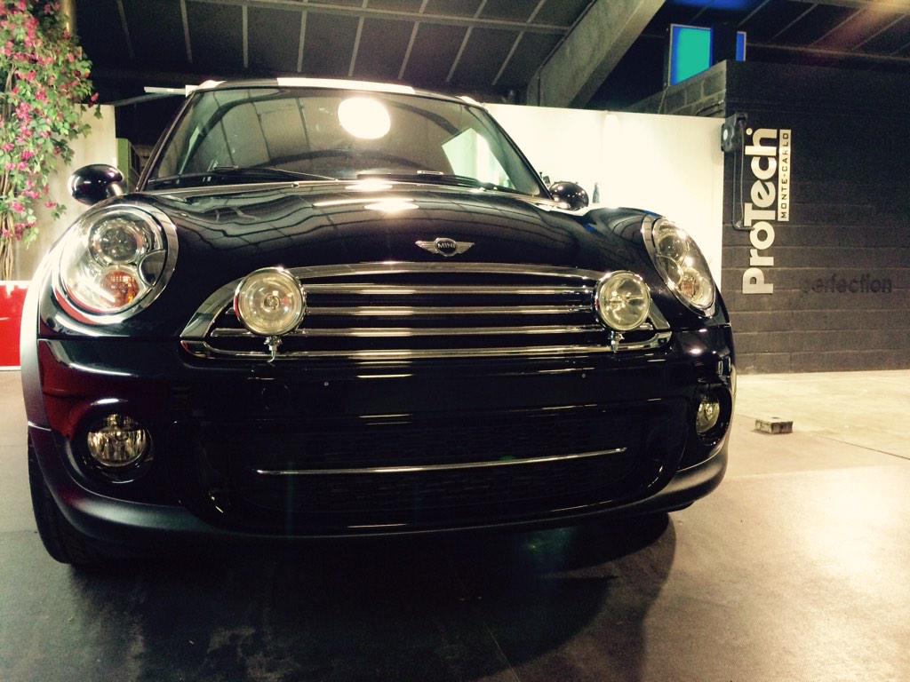 b_thienpont's tweet image. ProTech Monte-Carlo #Paint_protection #mini #black #@proTech-west.be