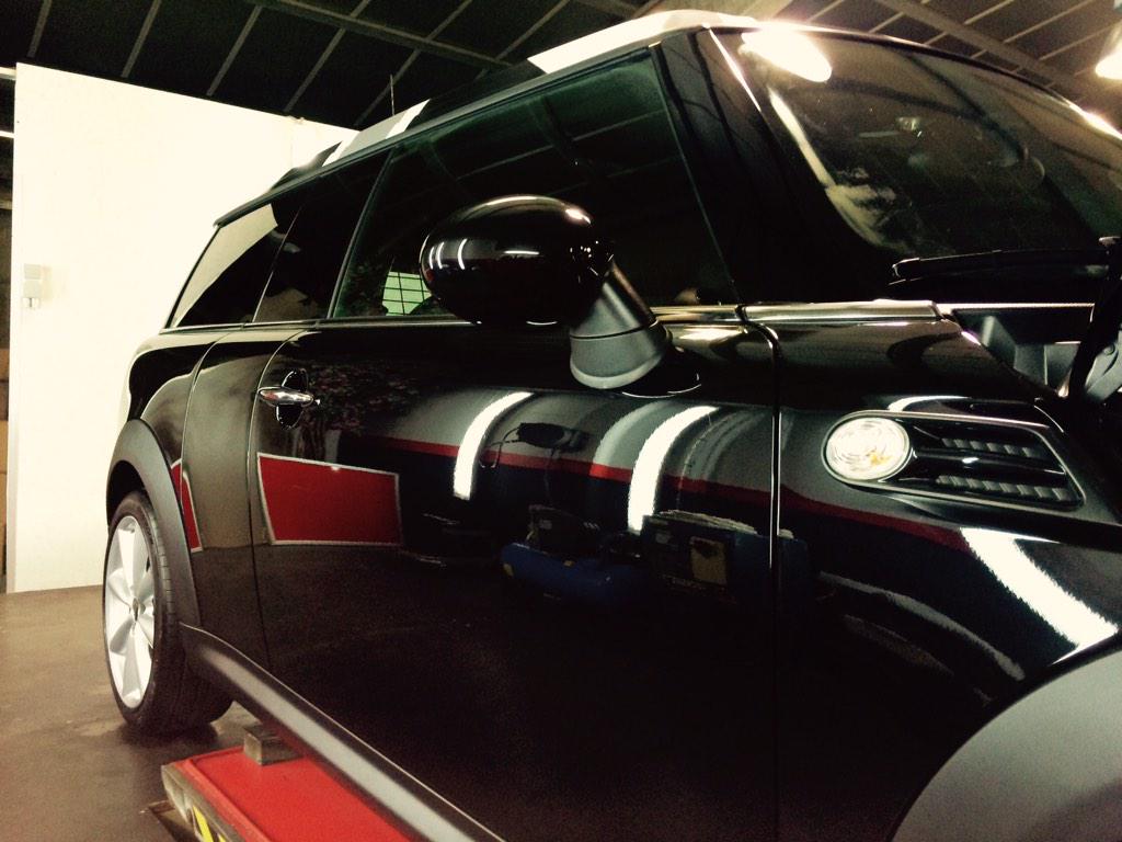 b_thienpont's tweet image. ProTech Monte-Carlo #Paint_protection #mini #black #@proTech-west.be