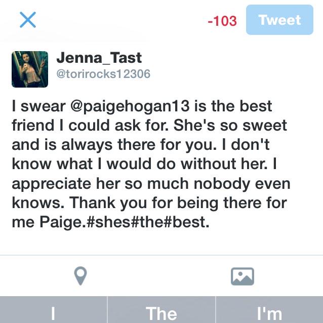 torirocks12306's tweet photo. Thank you @paigehogan13. http://t.co/VCEqGZGaFK