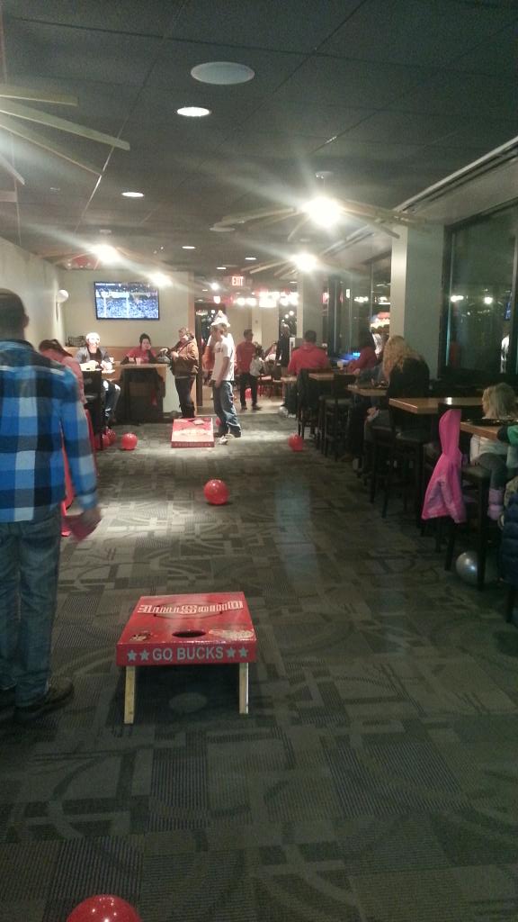 cavsbeat's tweet photo. Kudos to the @AkrRubberDucks for this fabulous OSU tailgate party. #GoBucks http://t.co/LzabMnvak7