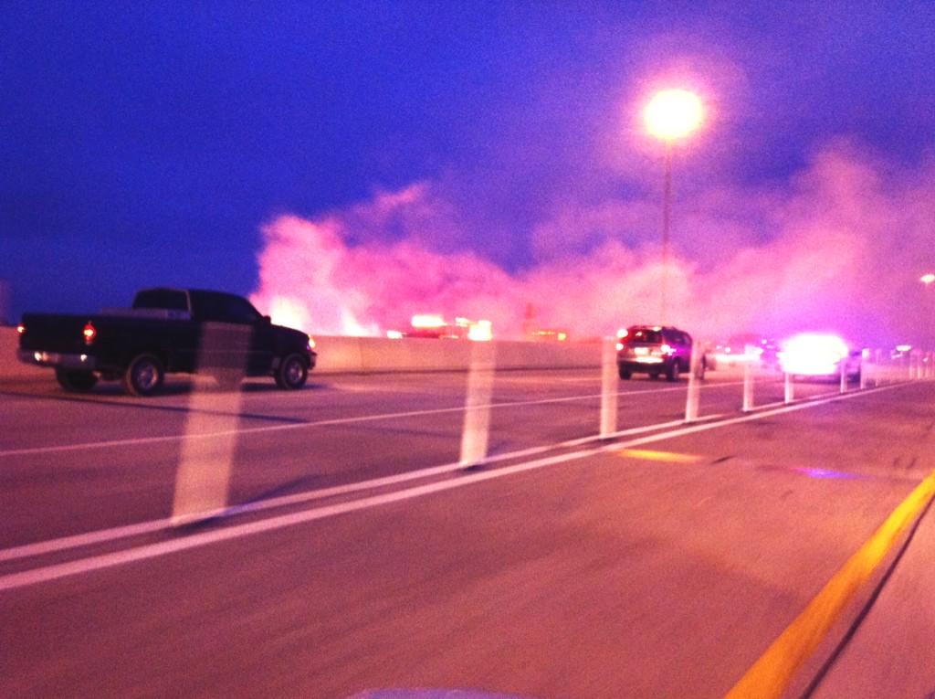 markpills's tweet image. Car fire otw #Gessner I-10 crazy -- glad I'm EB. #HotCommute