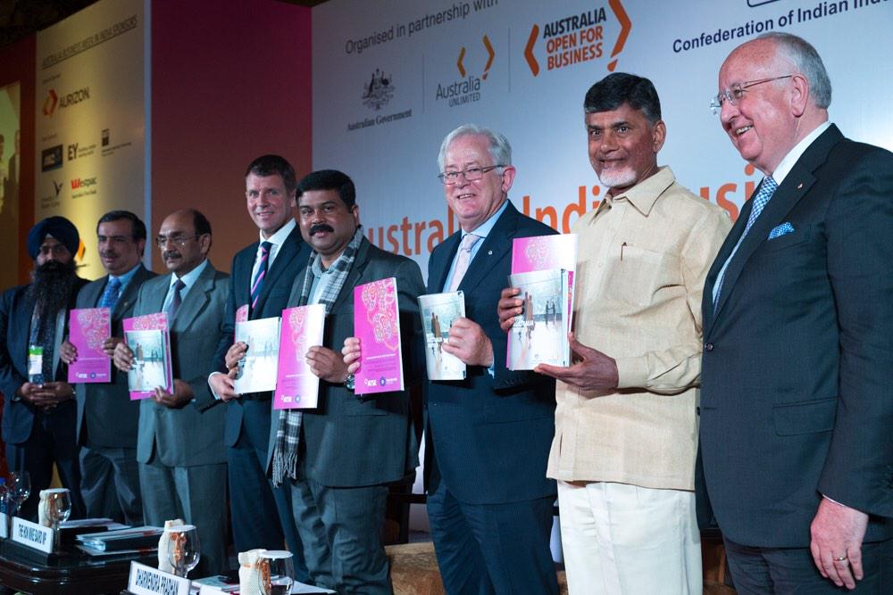 Austrade's tweet photo. .@AndrewRobbMP launched Austrade Benchmark Report 2015 at #ABWI2015. Great #AusBiz data here: http://t.co/Yh9J4jIF0b http://t.co/duBIdh3PSV