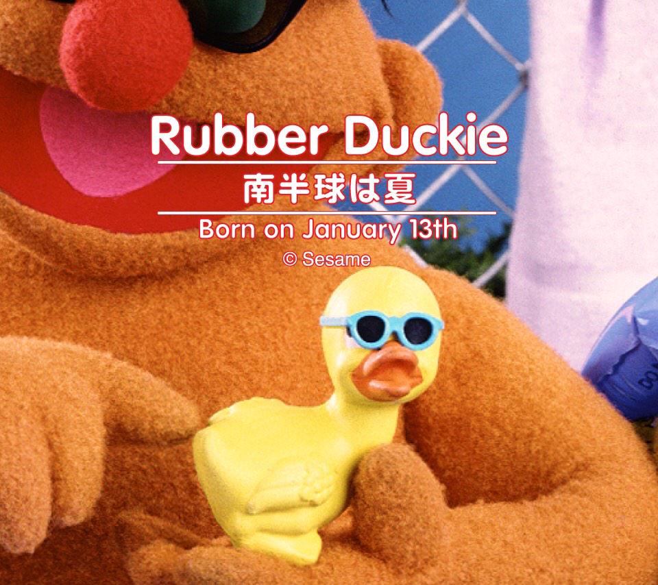 レア セサミストリート アヒル ラバーダック ラバーダッキー